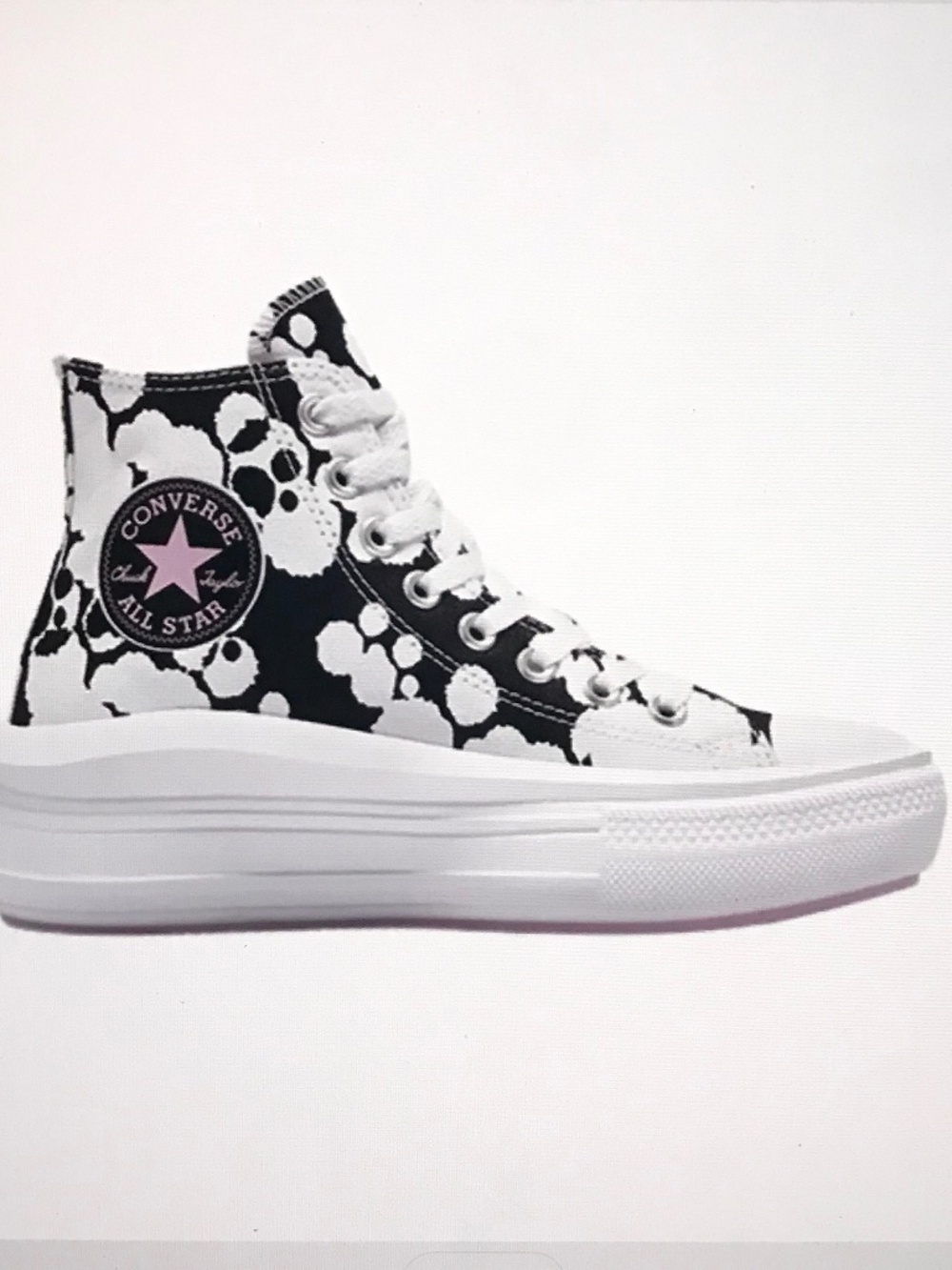 CONVERSE Inked All Star Move Platform High Top Sneakers Size 8.5